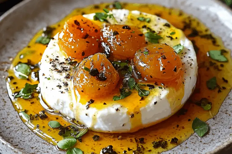 Creamy Apricot Goat Cheese Bake (Only 5 Ingredients!)