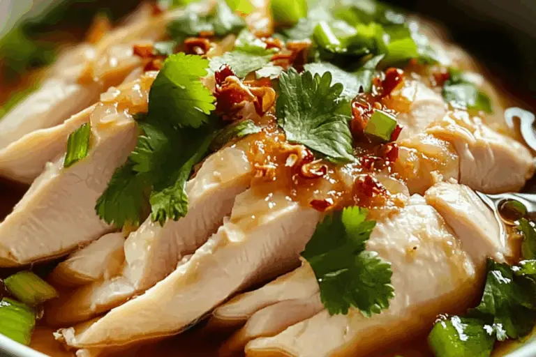 Silken Serenity Chicken: A Cantonese-Style Poached Delight