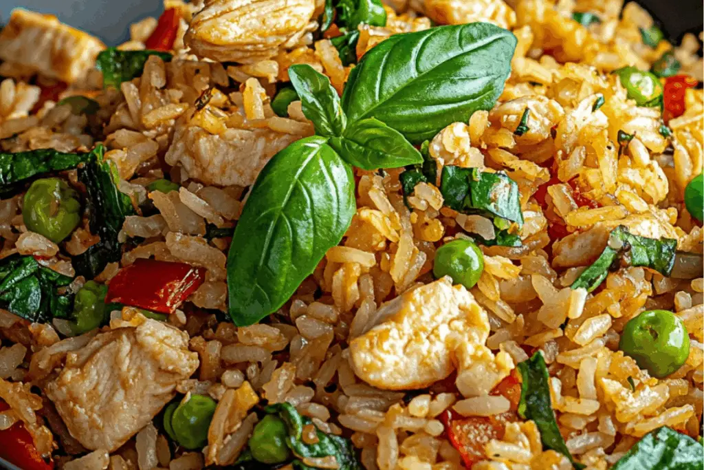 Thai Basil Chicken Fried Rice