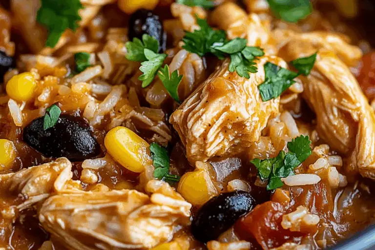 Crockpot Fiesta Chicken and Rice