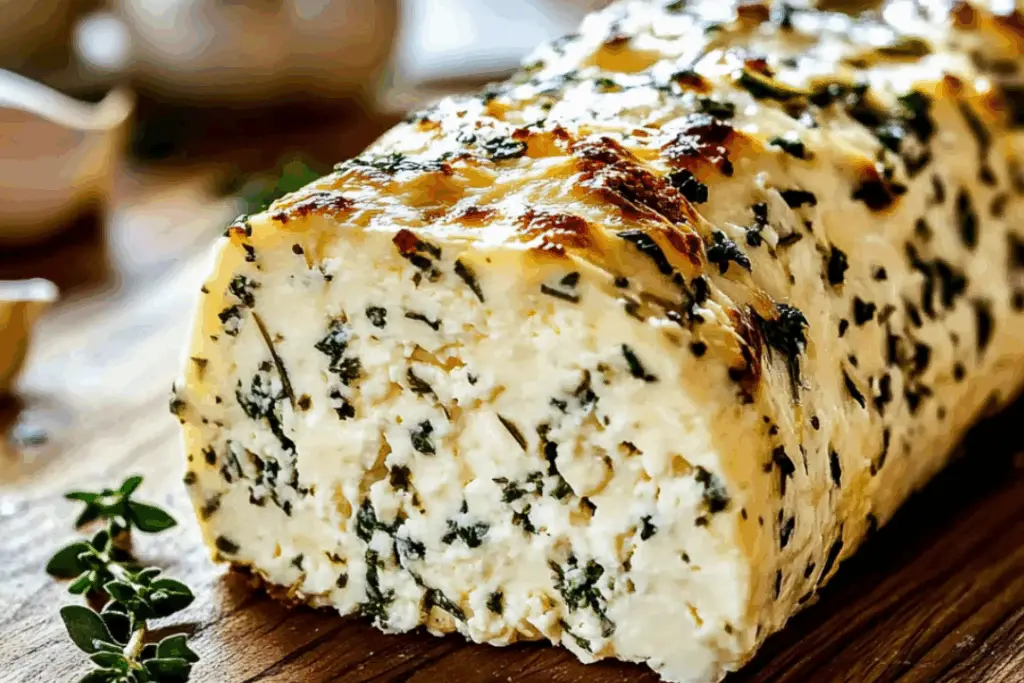 Garlic Herb Cheese Log