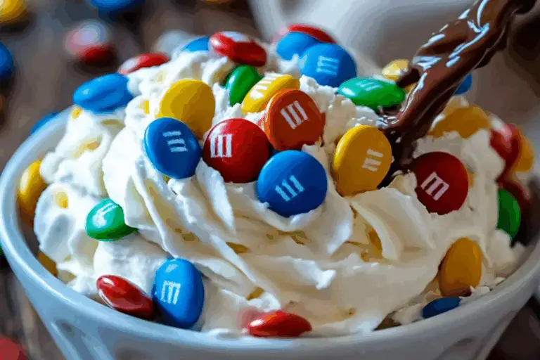 M&Ms Cool Whip and Pudding Frosting