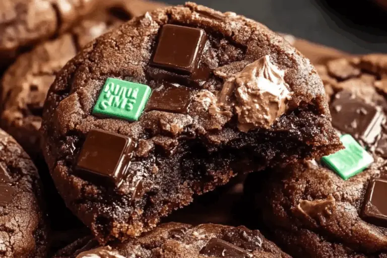 Chocolate Andes Mint Cookies