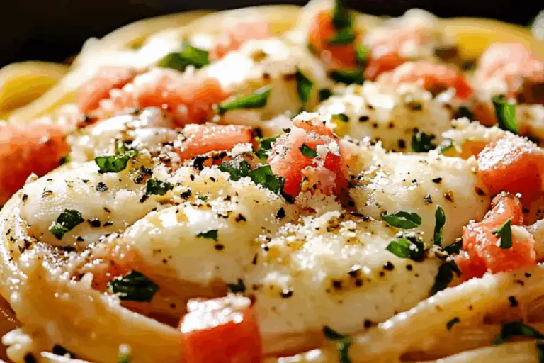 Garlic Mozzarella Margherita Pasta: A Deliciously Creamy Twist on a Classic