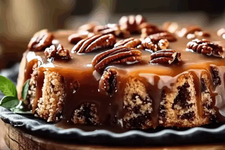 Southern Bliss Pecan Praline Poke Cake