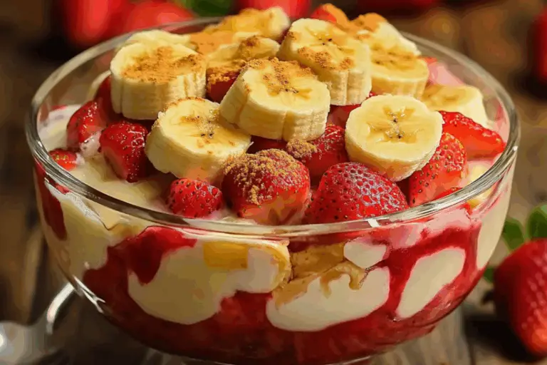 Strawberry Banana Pudding Dessert