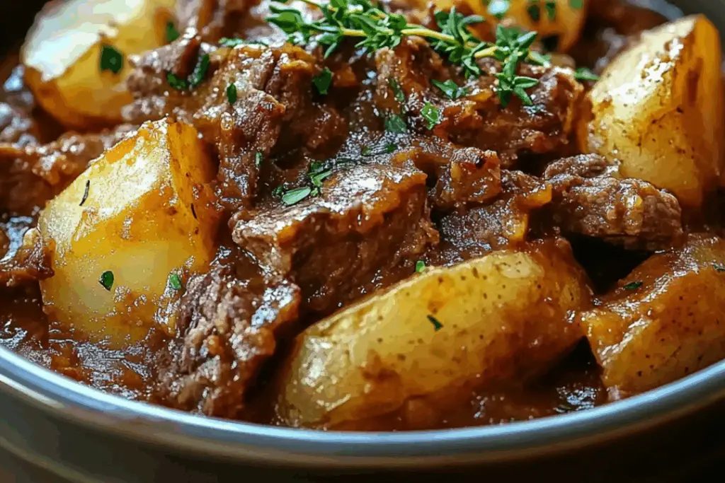 Cozy Crockpot Beef & Spud Supreme