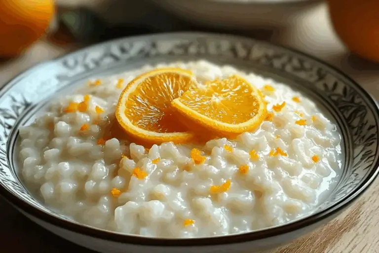Creamy Rice Pudding with Orange