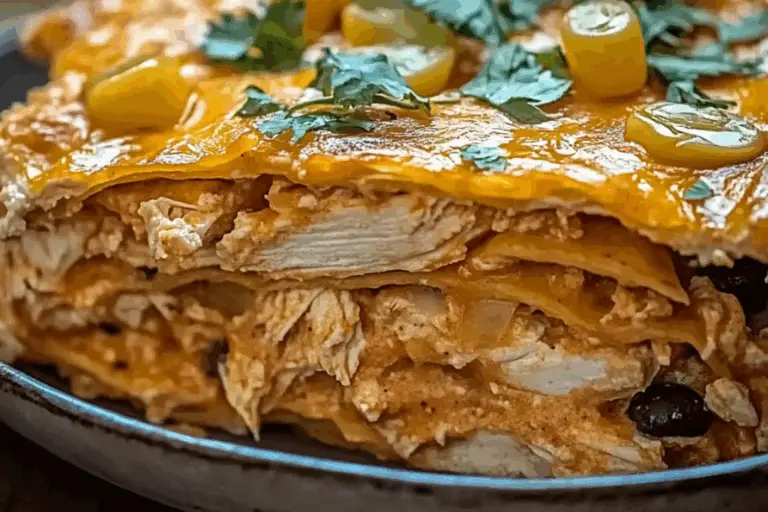Zesty Fiesta Chicken Taco Bake