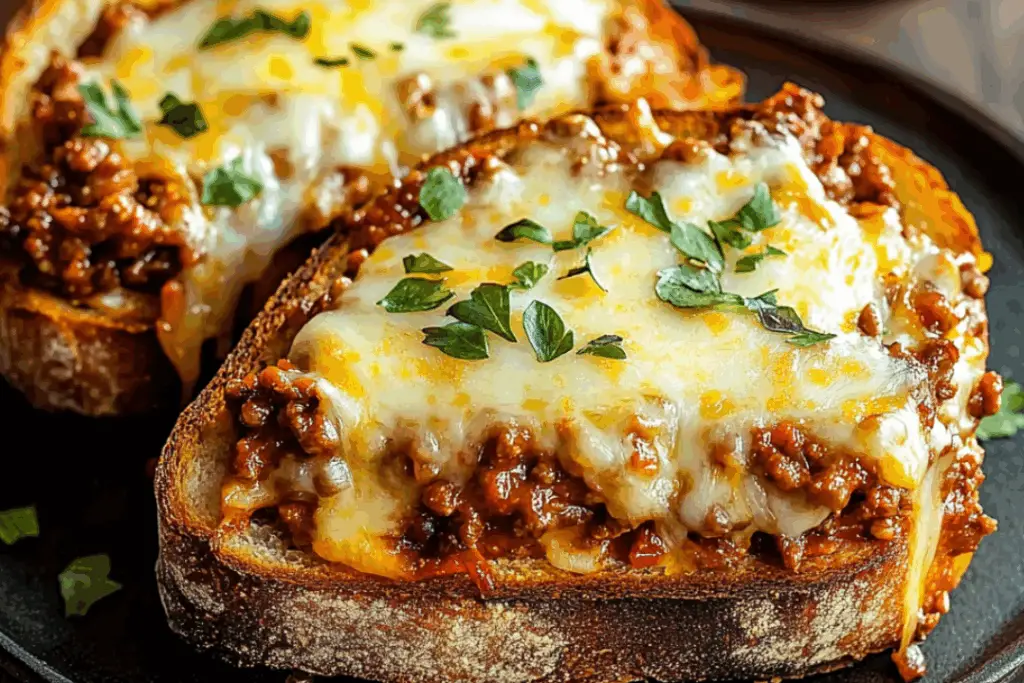 Fiery Melted Cheese Chili Toast Bliss