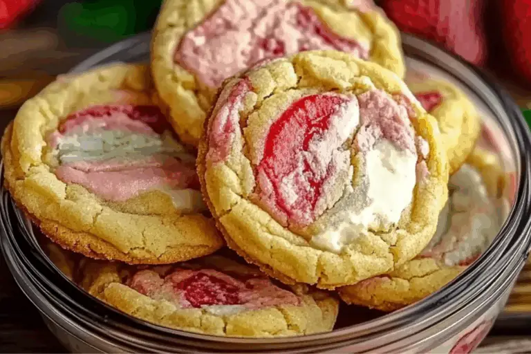 Strawberry Banana Pudding Cookies with Cheesecake Dip Recipe