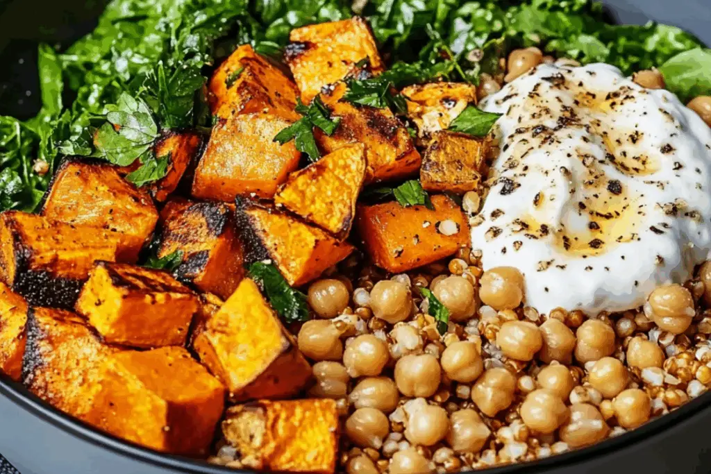 Chickpea & Sweet Potato Grain Bowls
