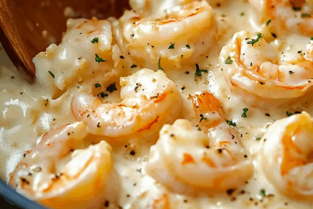 30 Minute Cheesy Garlic Shrimp Alfredo