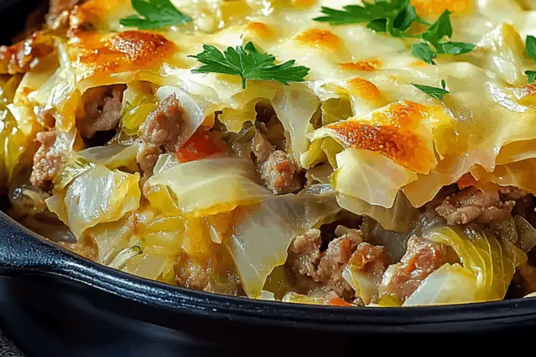 Wholesome Cabbage Beef Bake: A Hearty Hug in a Casserole