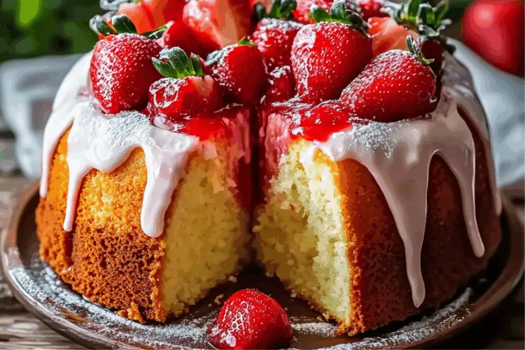 Strawberry Dream Cream Cheese Pound Cake