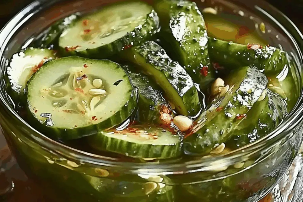 Crisp & Zesty Refrigerator Cucumber Salad