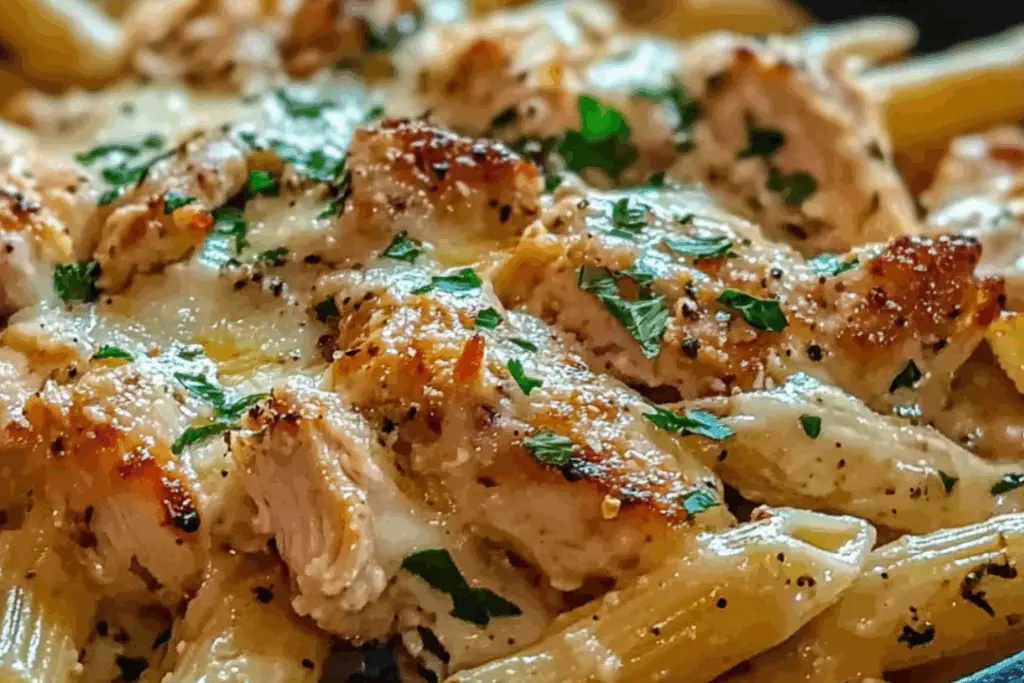 Cheesy Garlic Parmesan Chicken Pasta Skillet: A One-Pan Wonder You’ll Crave Weekly