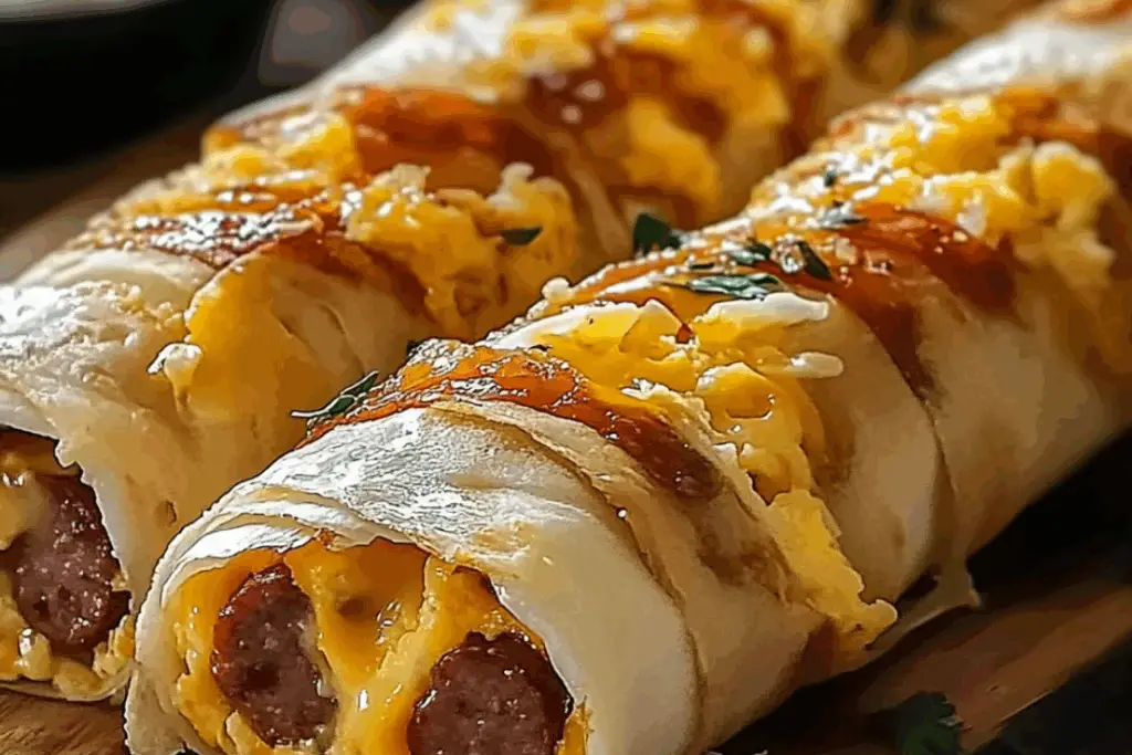 Sausage, Egg, and Cheese Breakfast Roll-Ups