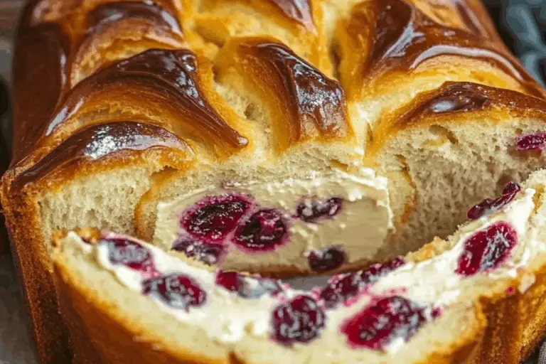 Cranberry Cream Cheese Swirl Bread