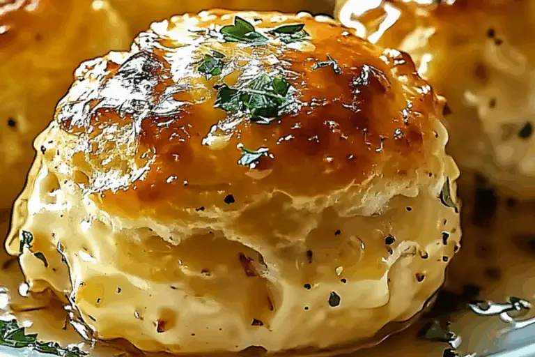 Ooey Gooey Garlic Cheese Biscuit Bombs