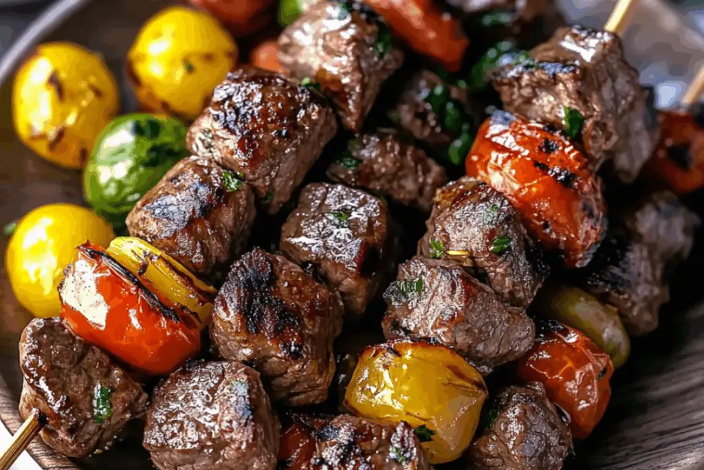 Fire-Grilled Mediterranean Beef Bliss Skewers