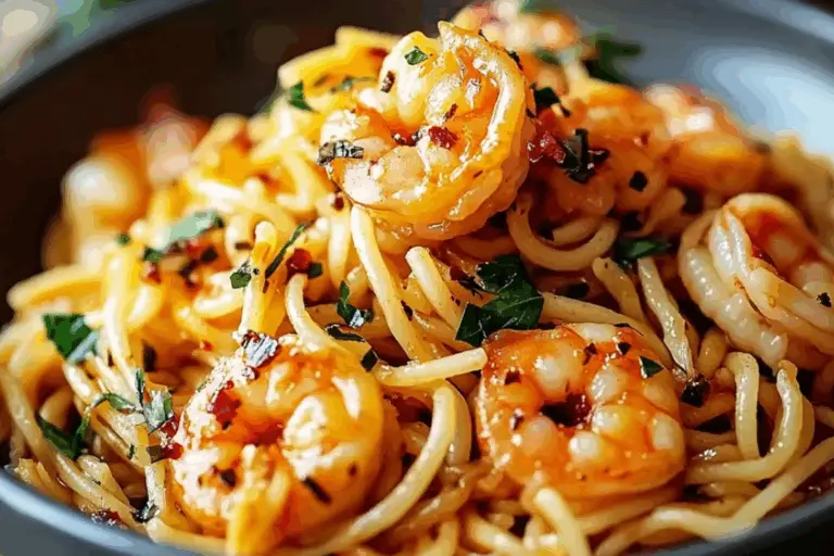 Spicy Garlic Shrimp Noodles