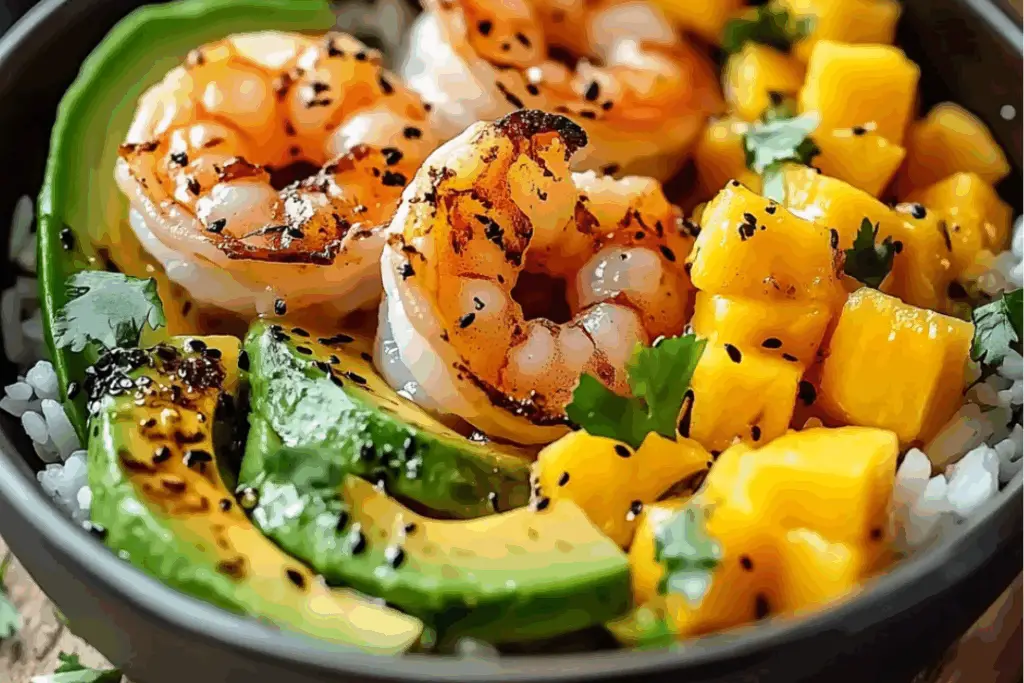 Shrimp, Mango & Avocado Rice Bowls: A Taste of Sunshine in Every Bite