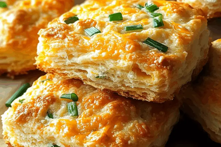 Cheddar Chive Scallion Biscuits
