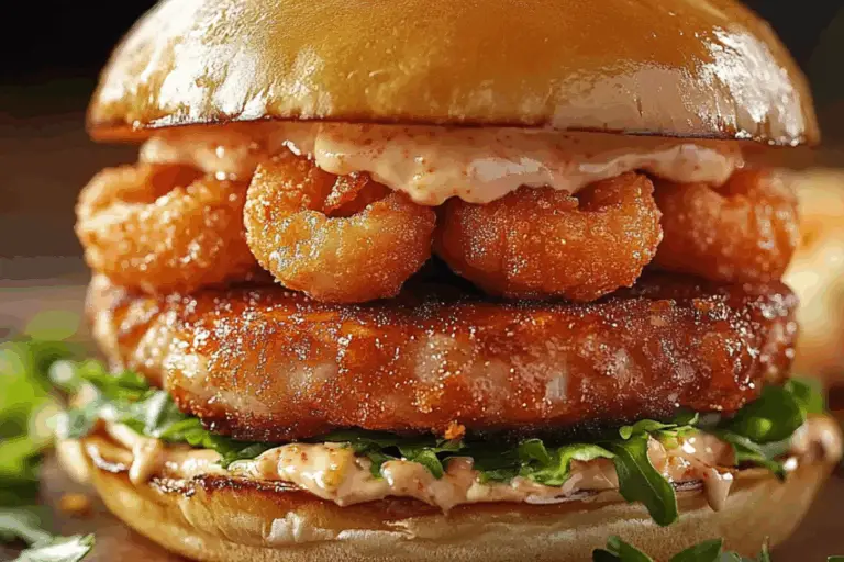 Crab Rangoon Surf and Turf Burger Recipe