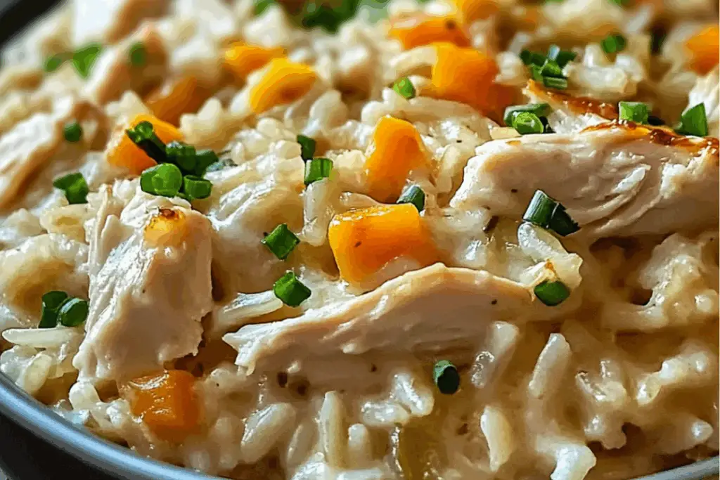 Creamy Chicken & Rice Casserole Delight!