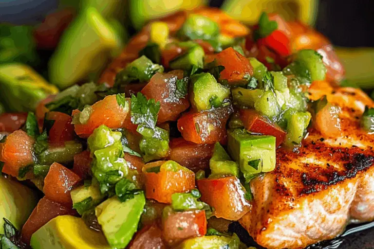 Salmon with Avocado Salsa