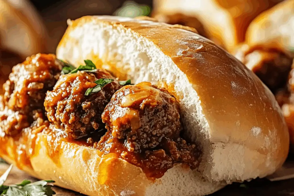 Sloppy Joe Meatball Subs