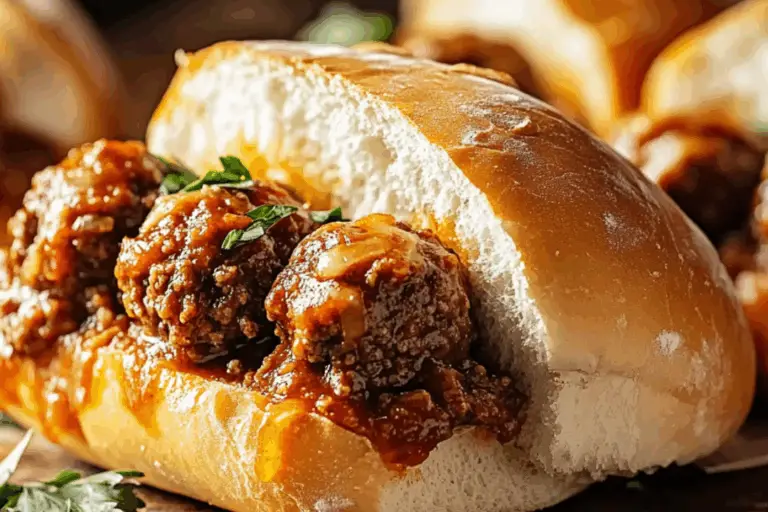 Sloppy Joe Meatball Subs