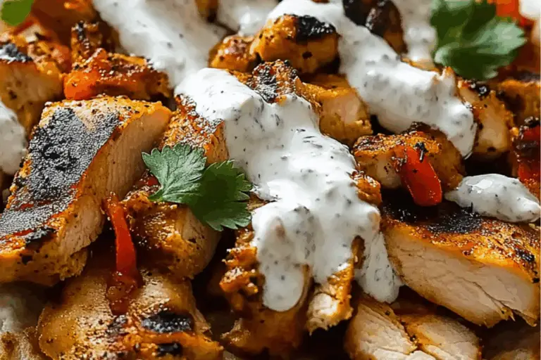 Spice-Kissed Chicken Shawarma with Cool Yogurt Drizzle