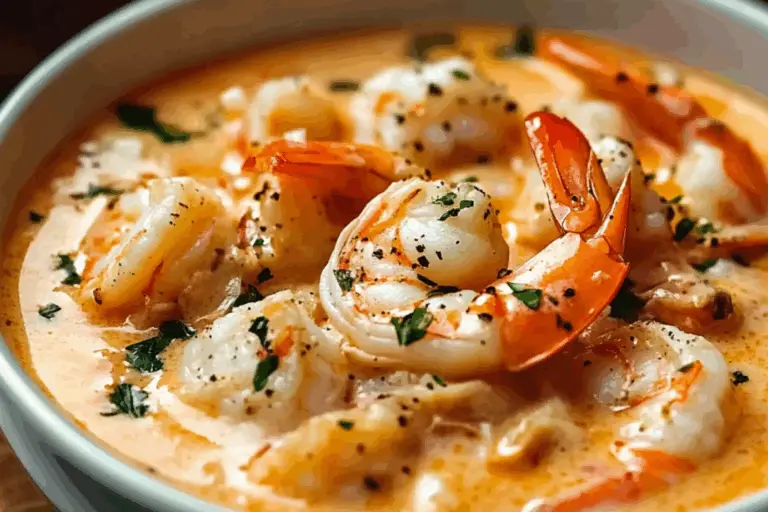Creamy Crab and Shrimp Seafood Bisque