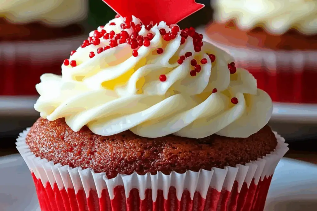 Red and White Canada Day Cupcakes