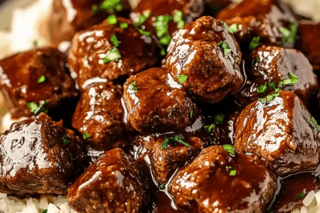 Crockpot Dr. Pepper Steak Bites