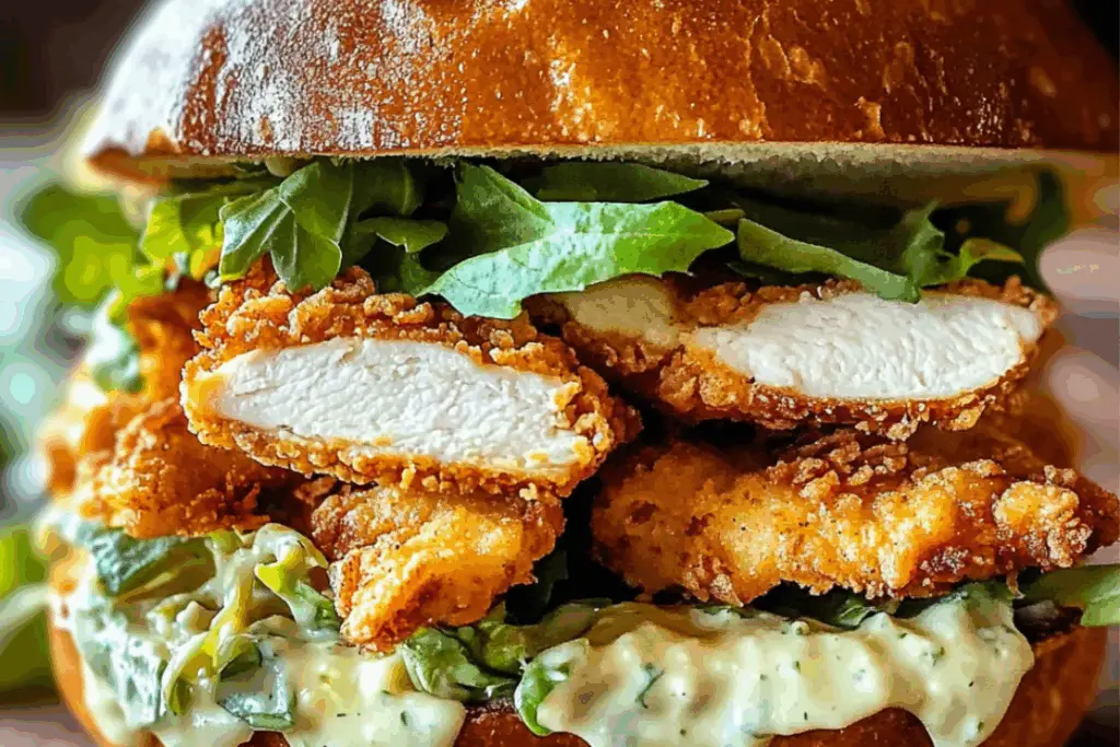 Crispy Chicken Caesar Sandwich