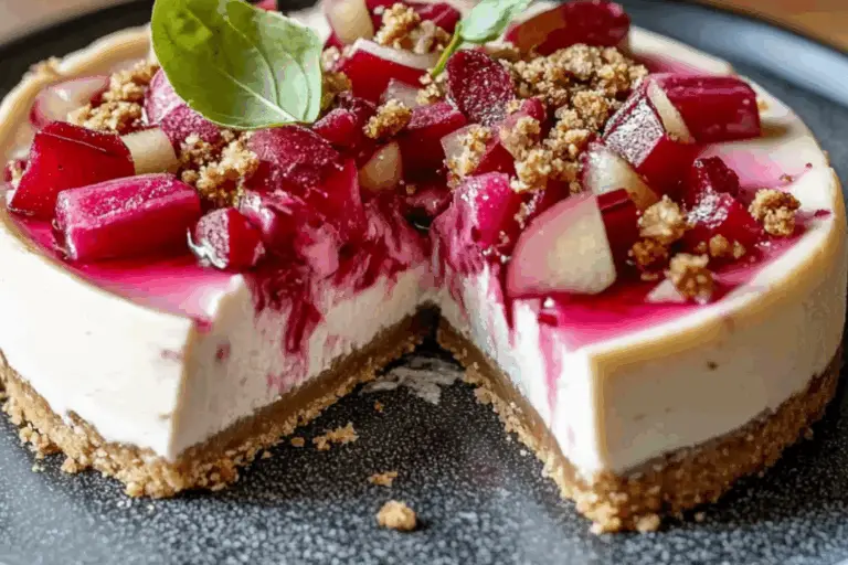 Rhubarb Cheesecake: A Tangy Twist on a Classic Favorite