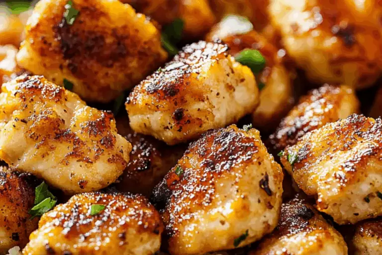 Crispy Golden Chicken Bites with a Sweet & Spicy Kick