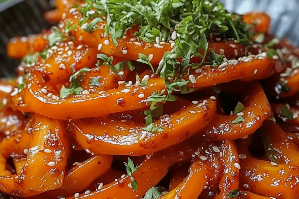 Spicy Korean Carrots – Morkovcha