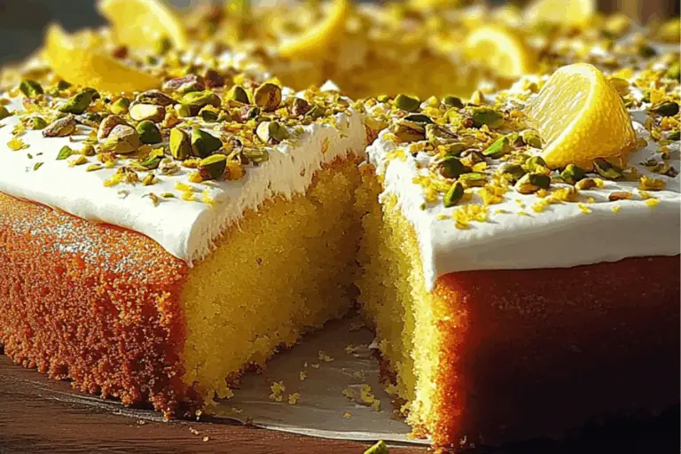 Zesty Pistachio Bliss Cake