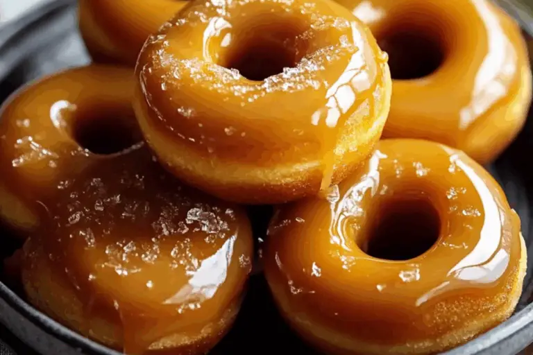 Gluten Free & Vegan Caramel Doughnuts