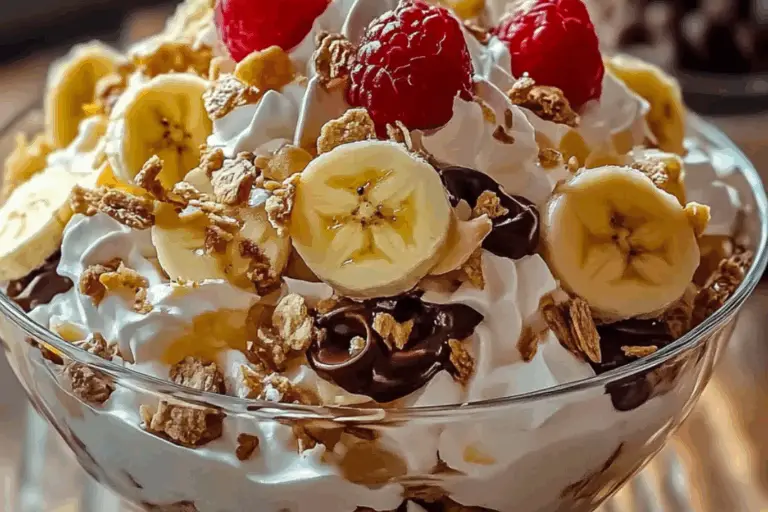 Gooey Banana Split Fluff