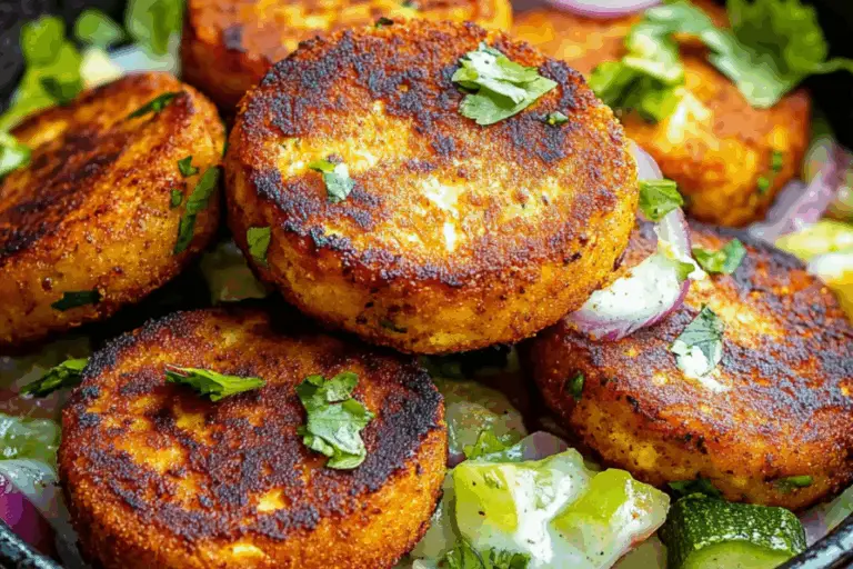 Golden Crunch Tofu Veggie Medallions