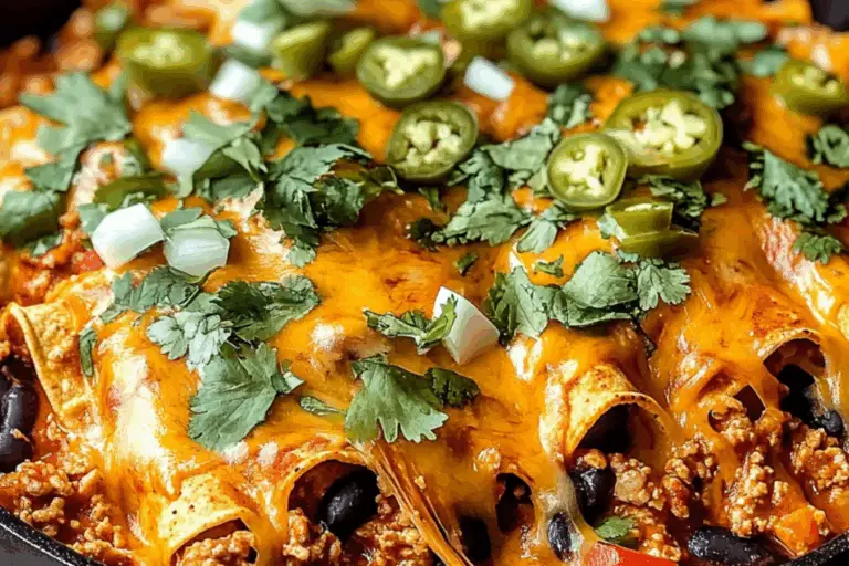 Zesty Skillet Turkey Enchilada Smash-Up
