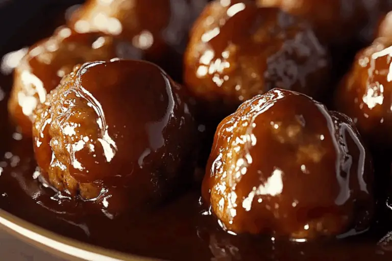 Sweet Heat Slow-Cooked BBQ Meatballs