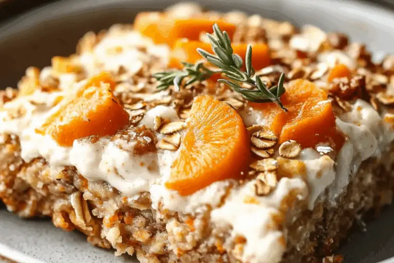 Carrot Cake Sunrise Bake (Protein-Packed Oatmeal Dream!)