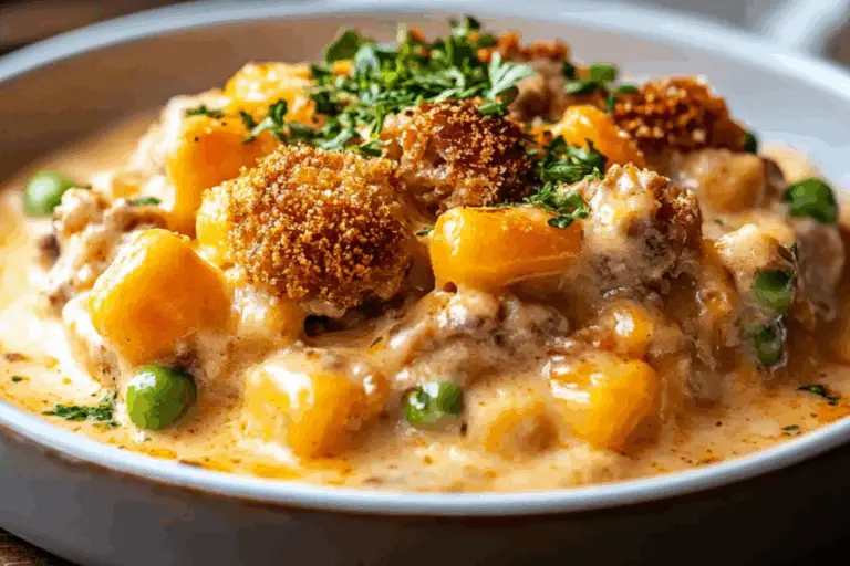 Creamy and Cheesy Cowboy Casserole