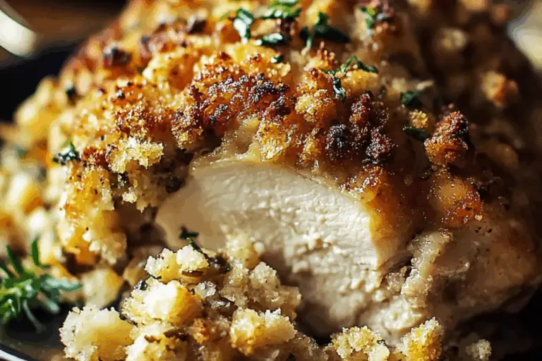 Stuffing-Coated Chicken